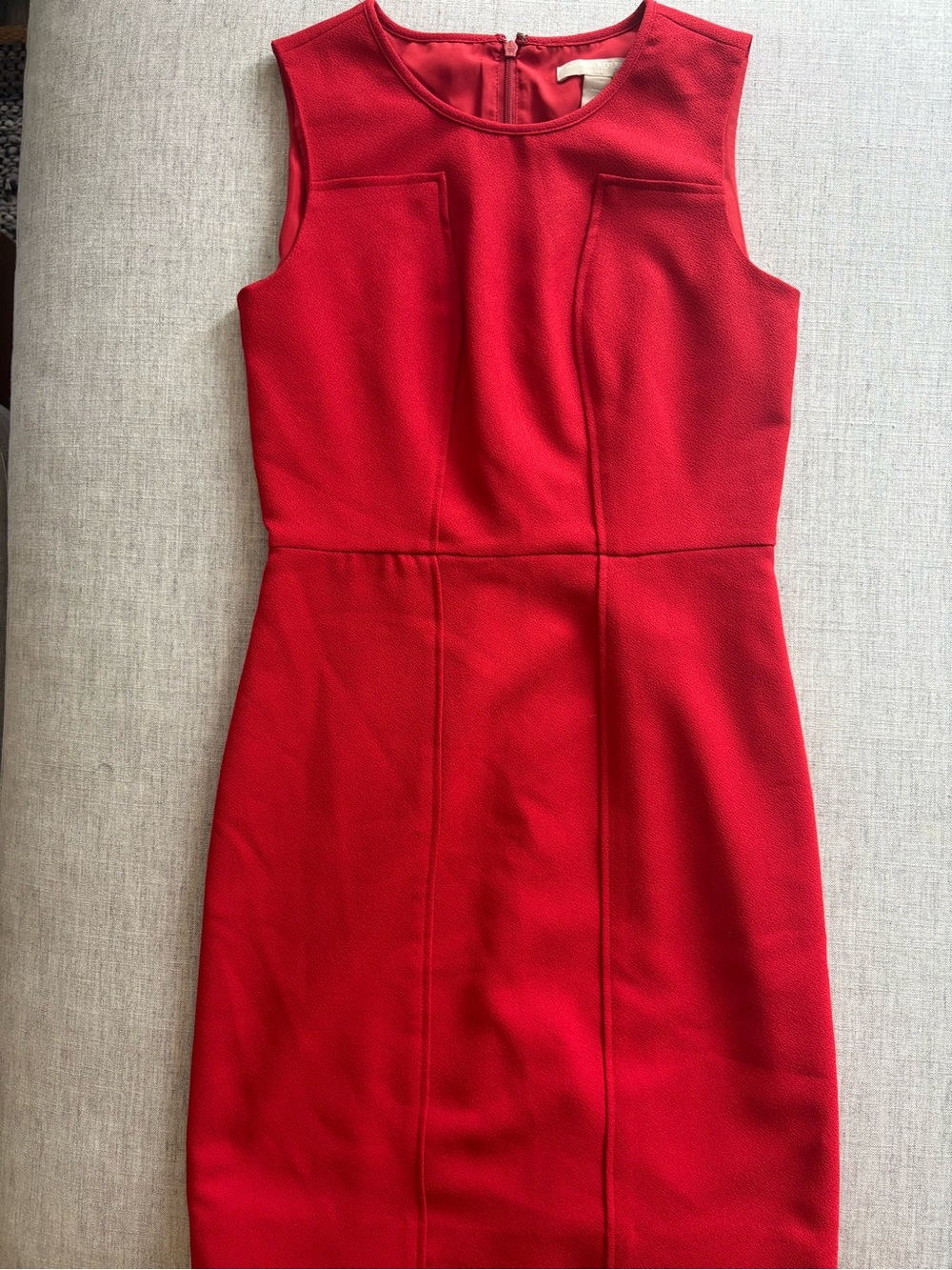 Banana Republic Bold Red Sleeveless Sheath Dress